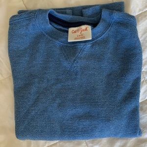 Cat & Jack blue thermal shirt 7 like new